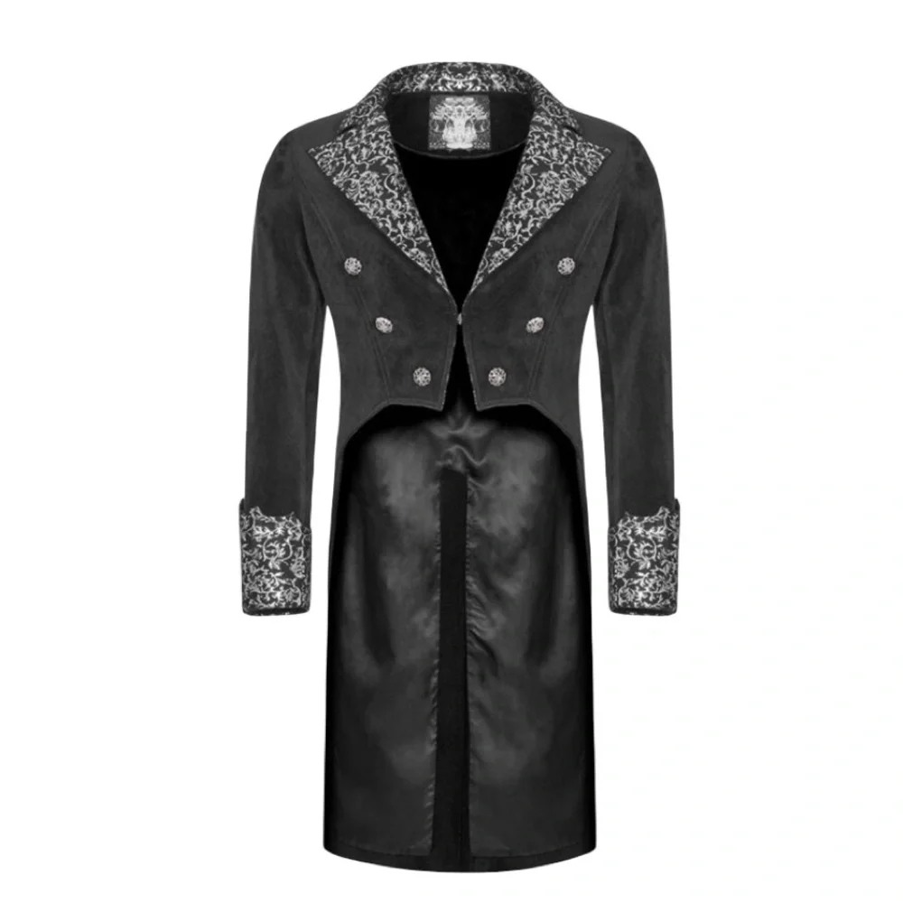 Neo Victorian Men's Black Military Jacket [L]